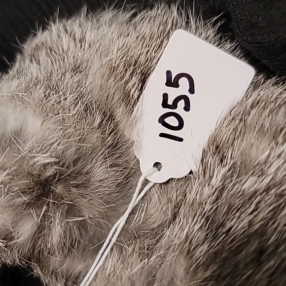 John Paul Richard cardigan ramie blend Sm w rabbit fur collar quiet luxury - Picture 9 of 9